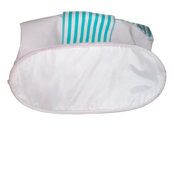 Punctuate for Barnes & Noble striped braided summer cottage open tote 15x18 - Picture 7 of 9